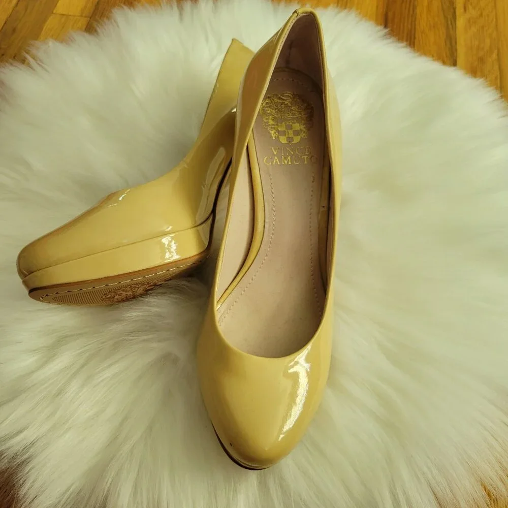 Vince Camuto Zella Cream/Beige Heels